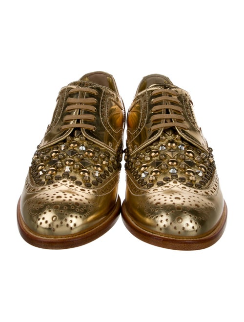 Dolce & Gabbana Leather Animal Print Oxfords