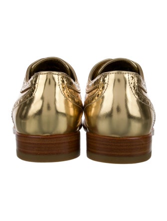 Dolce & Gabbana Leather Animal Print Oxfords