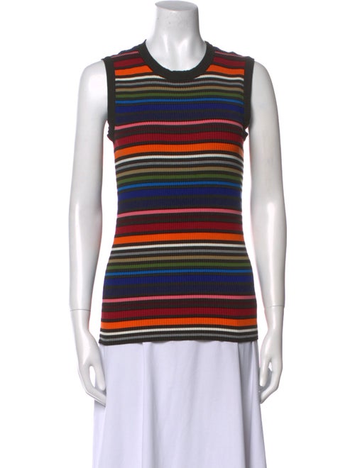 Dolce & Gabbana Striped Crew Neck Top