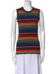 Dolce & Gabbana Striped Crew Neck Top