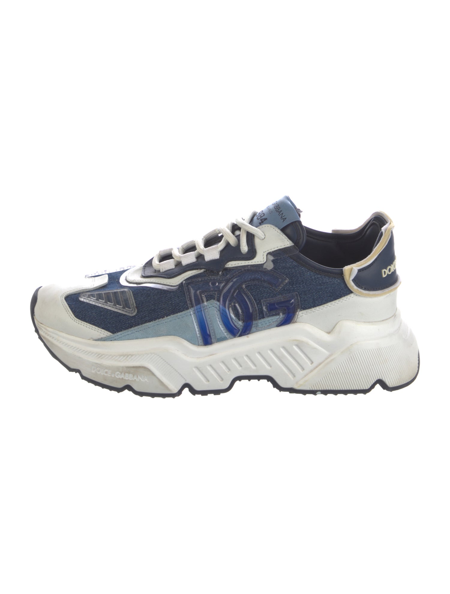 Dolce & Gabbana Denim Printed Sneakers