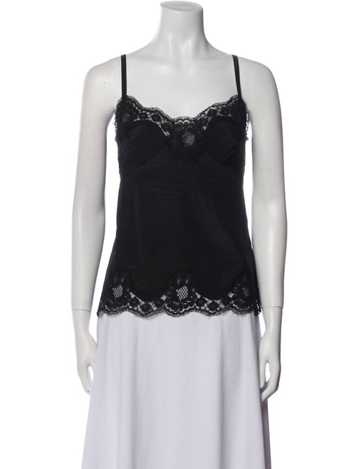 Dolce & Gabbana Lace Trim Embellishment Nightgown