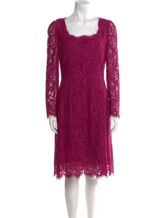 Dolce & Gabbana Lace Pattern Knee-Length Dress