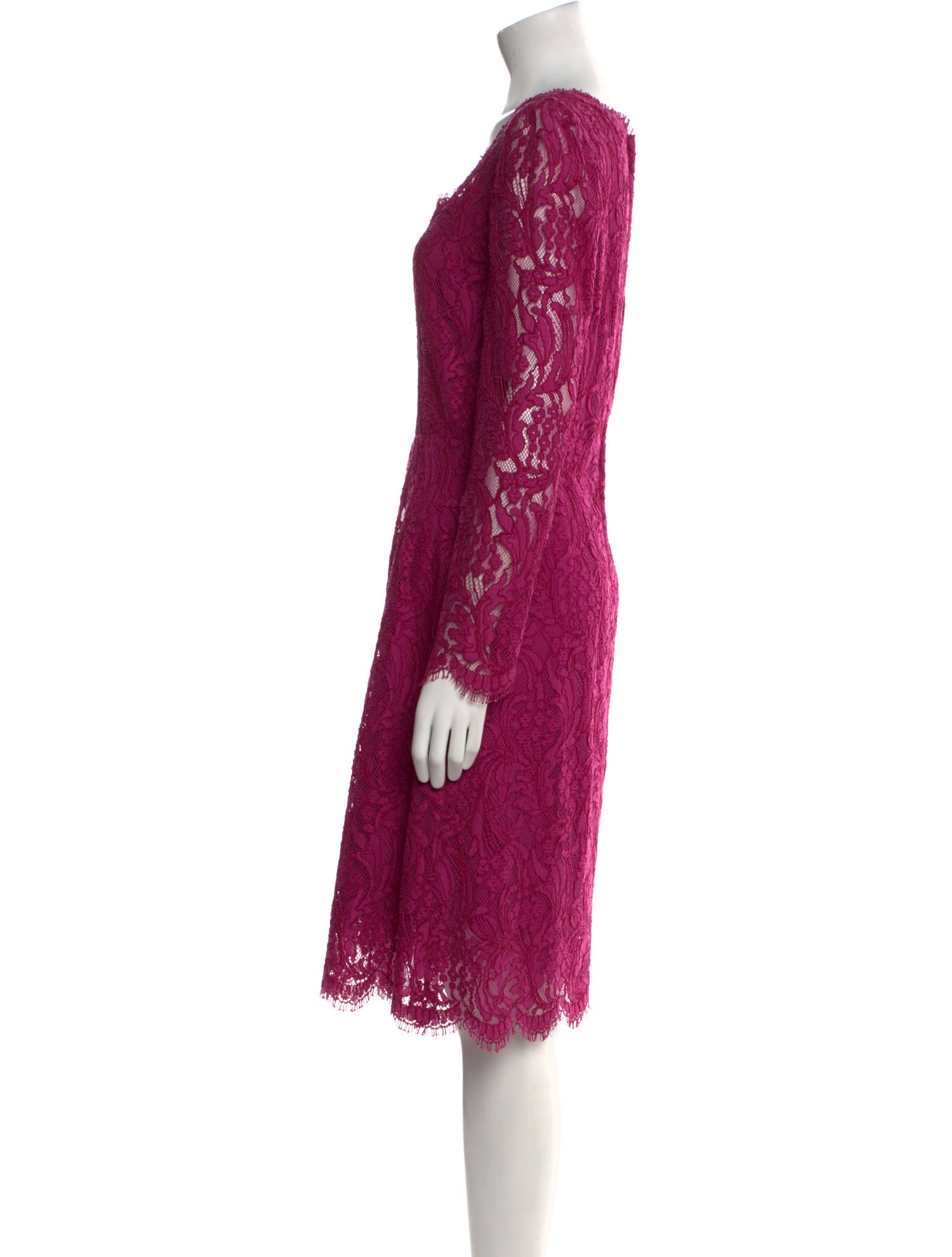 Dolce & Gabbana Lace Pattern Knee-Length Dress