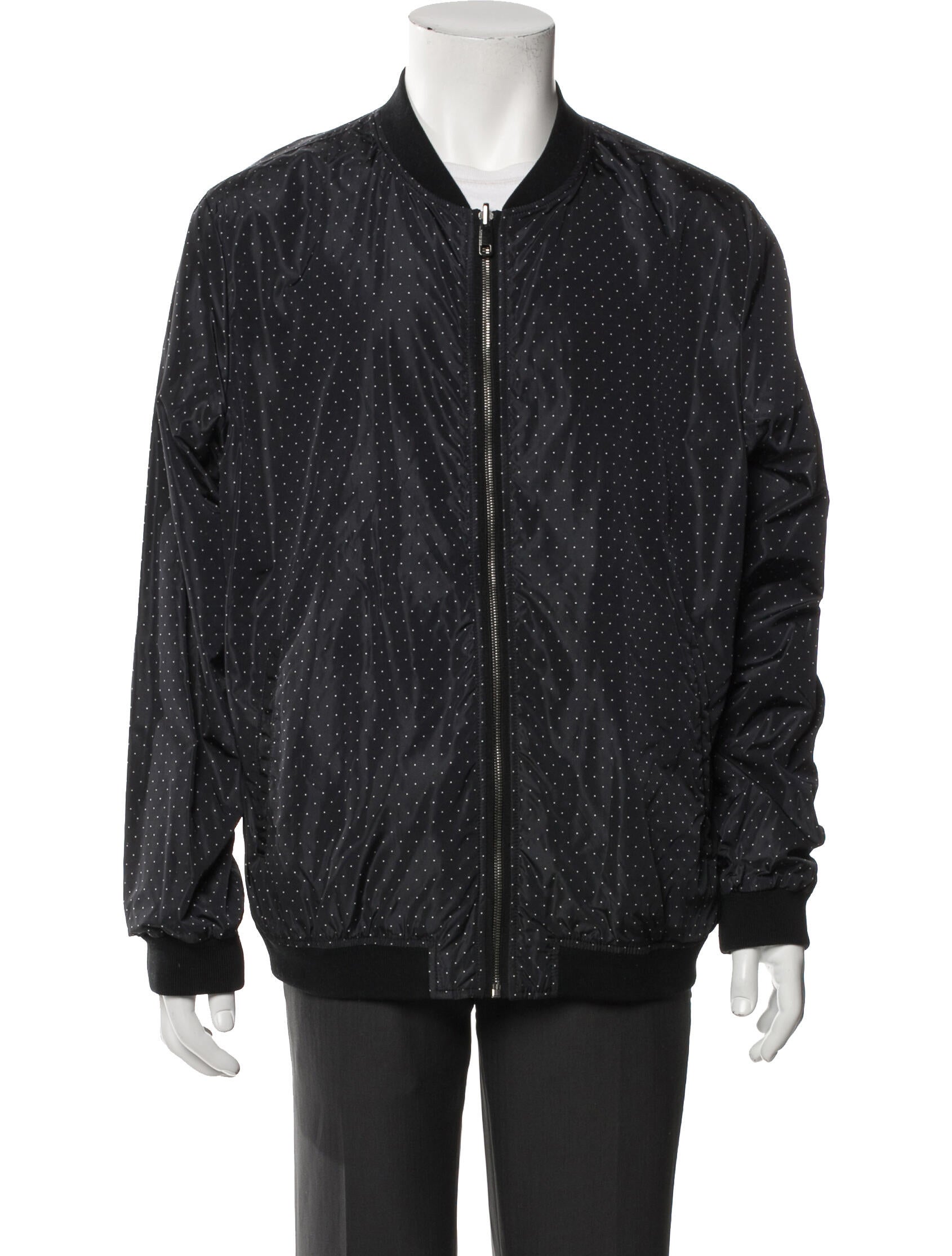 Dolce & Gabbana Polka Dot Print Bomber Jacket