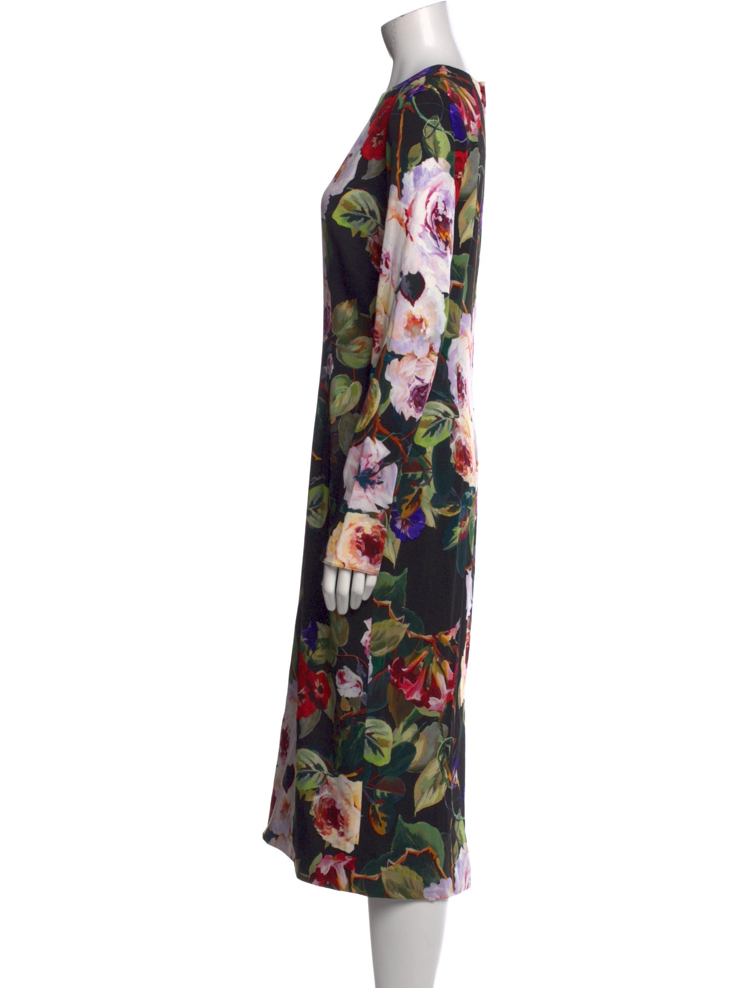 Dolce & Gabbana Silk Midi Length Dress w/ Tags