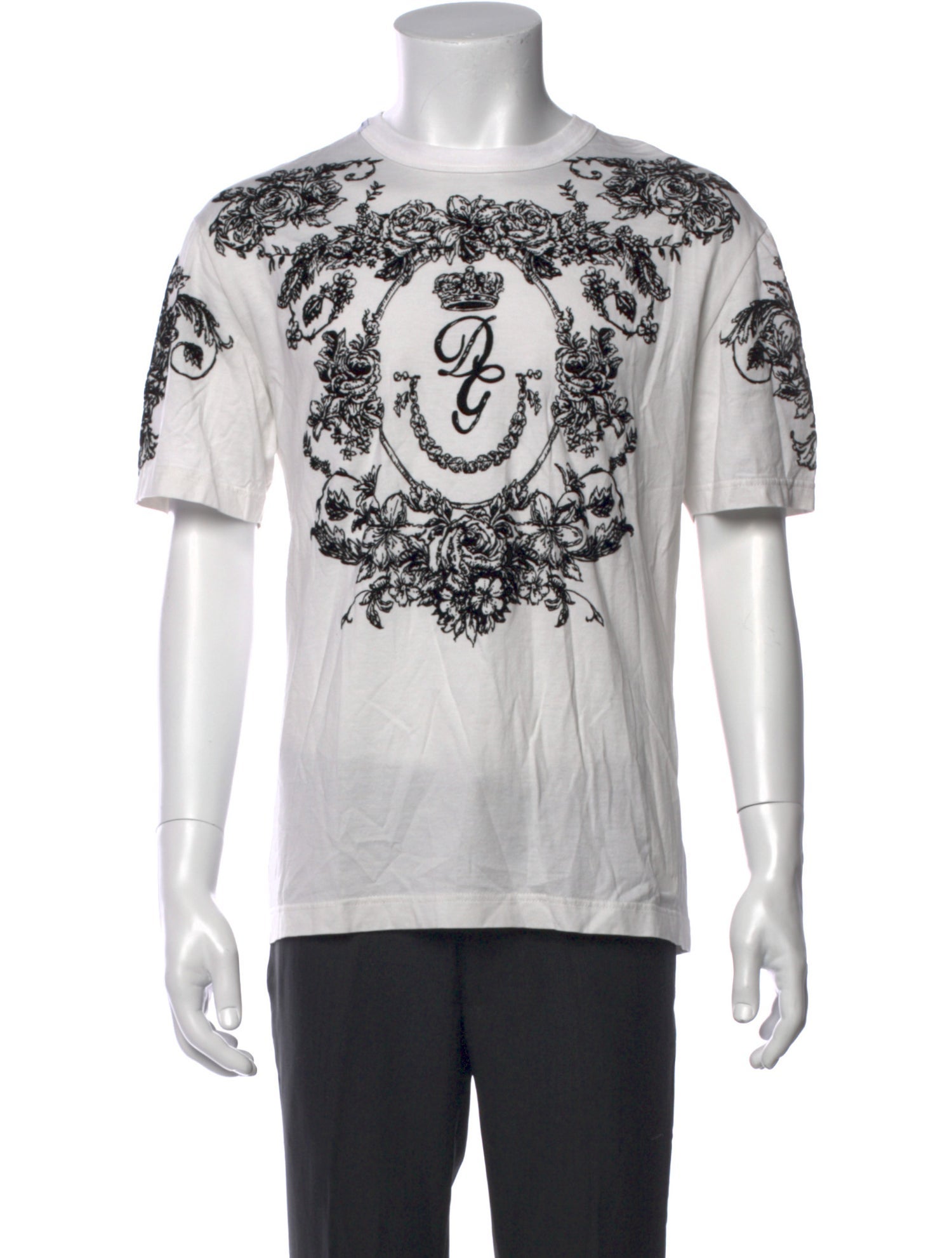 Dolce & Gabbana Graphic Print Crew Neck T-Shirt