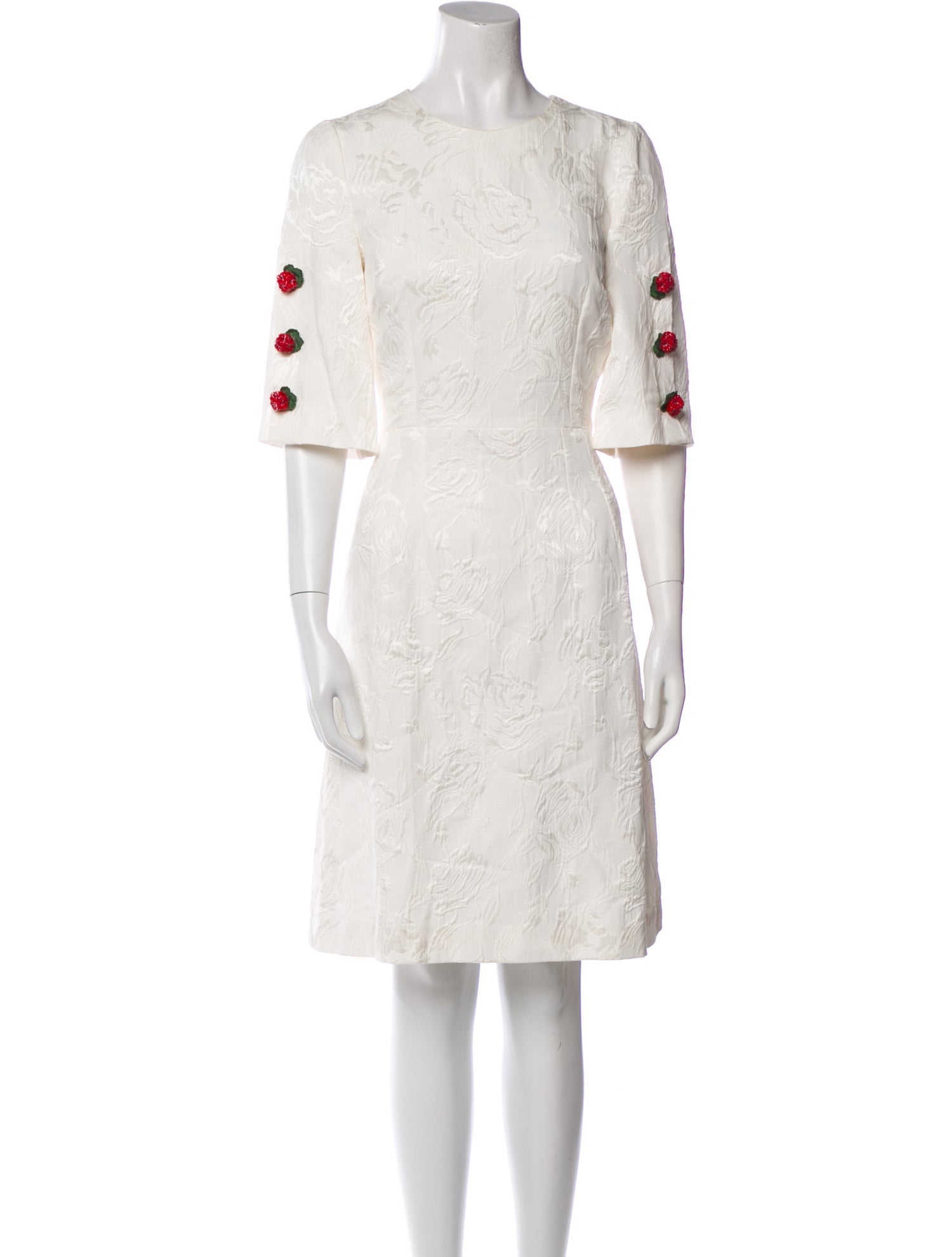 Dolce & Gabbana Lace Pattern Knee-Length Dress