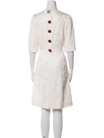 Dolce & Gabbana Lace Pattern Knee-Length Dress