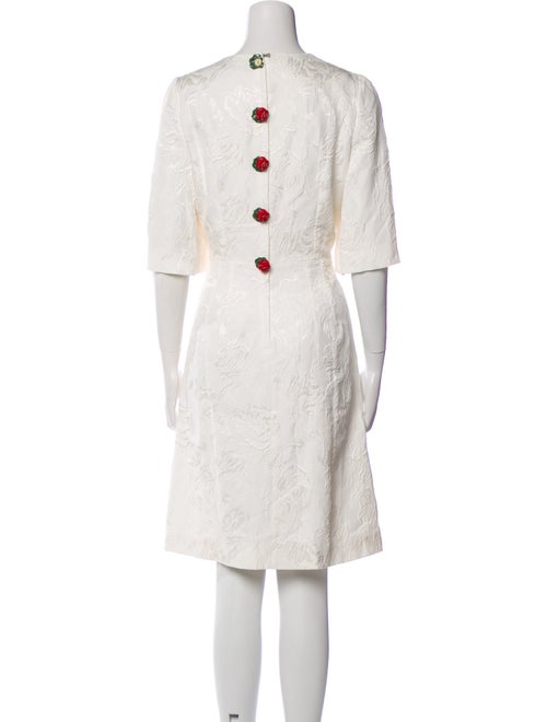 Dolce & Gabbana Lace Pattern Knee-Length Dress