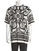 Dolce & Gabbana Majolica Print Crew Neck T-Shirt w/ Tags