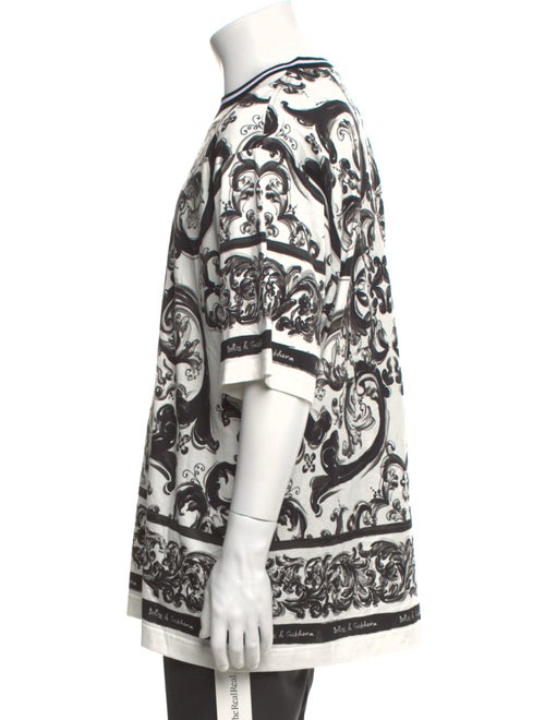 Dolce & Gabbana Majolica Print Crew Neck T-Shirt w/ Tags