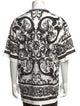 Dolce & Gabbana Majolica Print Crew Neck T-Shirt w/ Tags