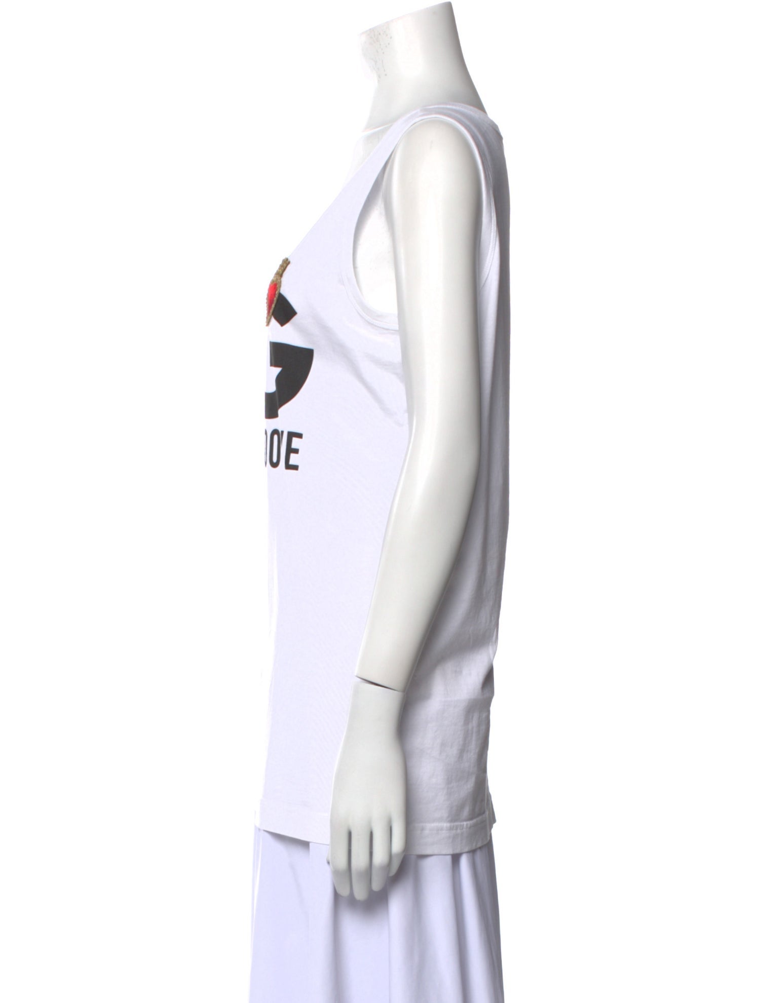 Dolce & Gabbana Graphic Print Scoop Neck Top