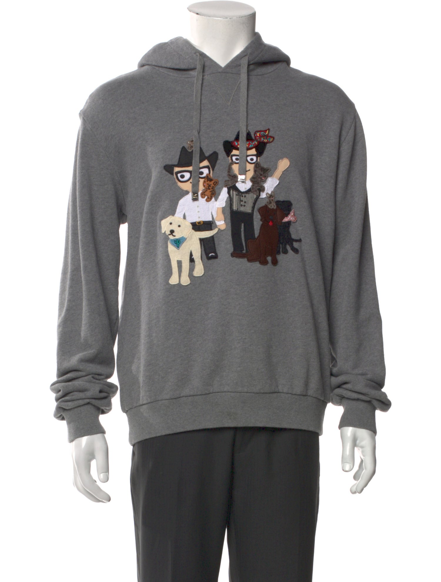 Dolce & Gabbana Graphic Print Crew Neck Hoodie