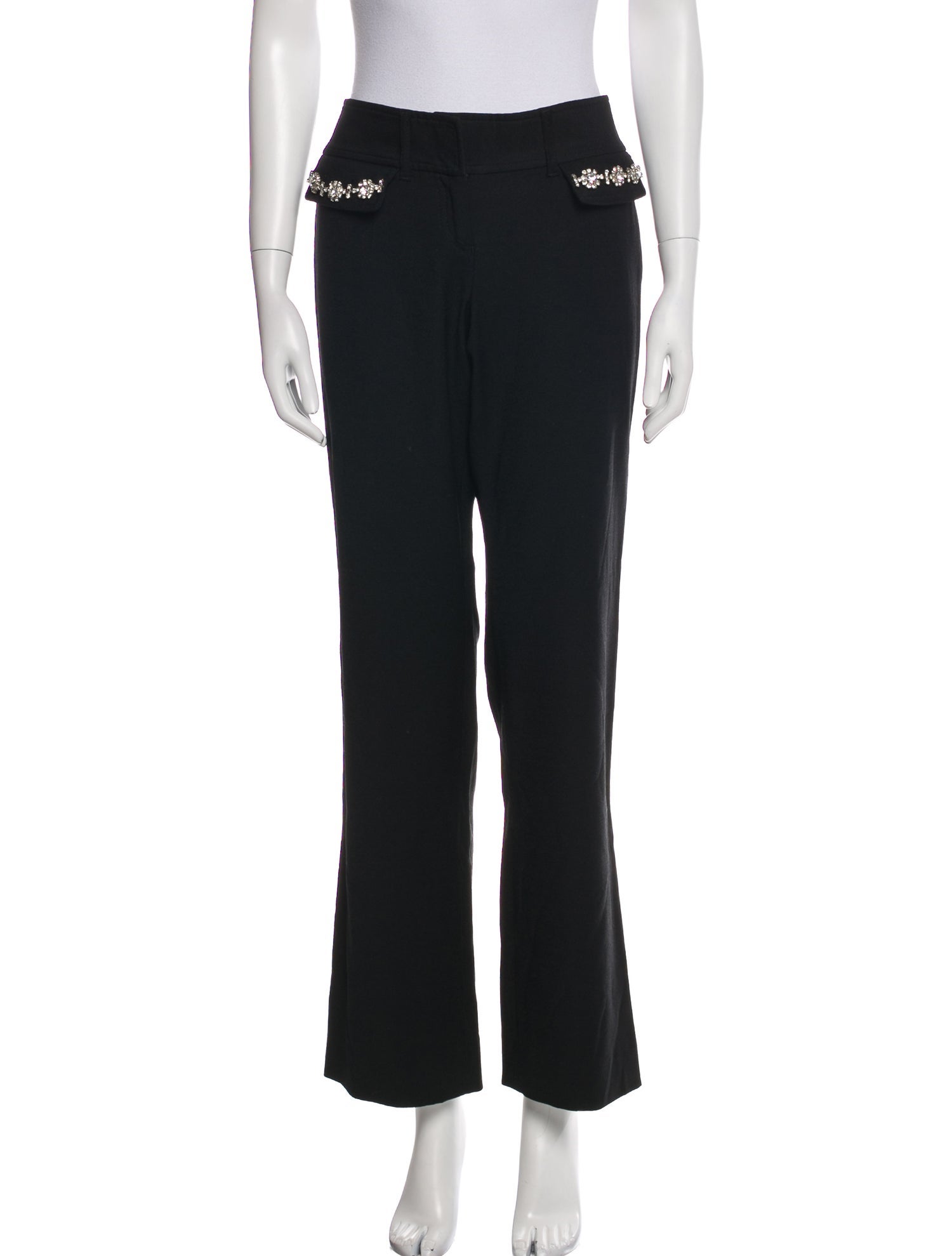 Dolce & Gabbana Virgin Wool Wide Leg Pants