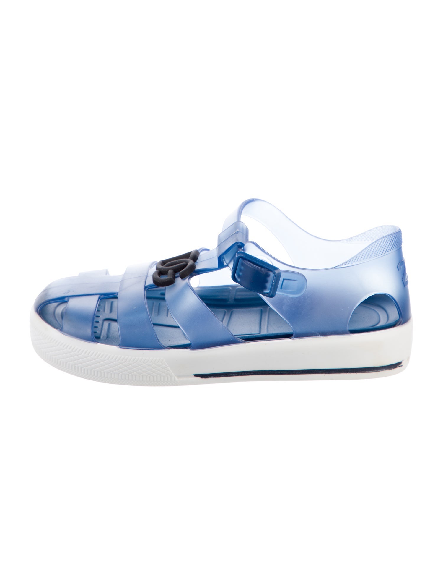 Dolce & Gabbana toddler boys' blue and white sandals