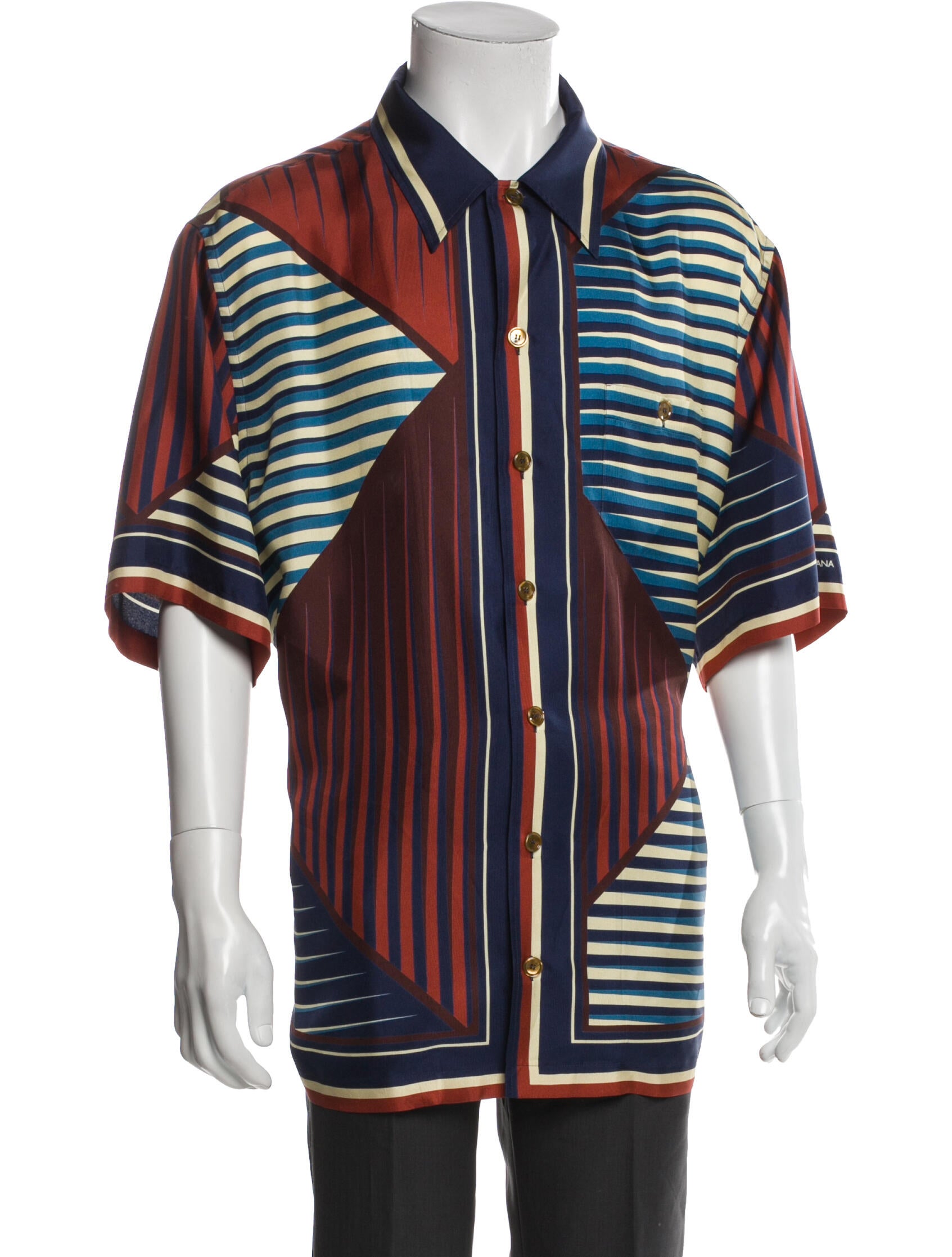 Dolce & Gabbana Silk Striped Shirt