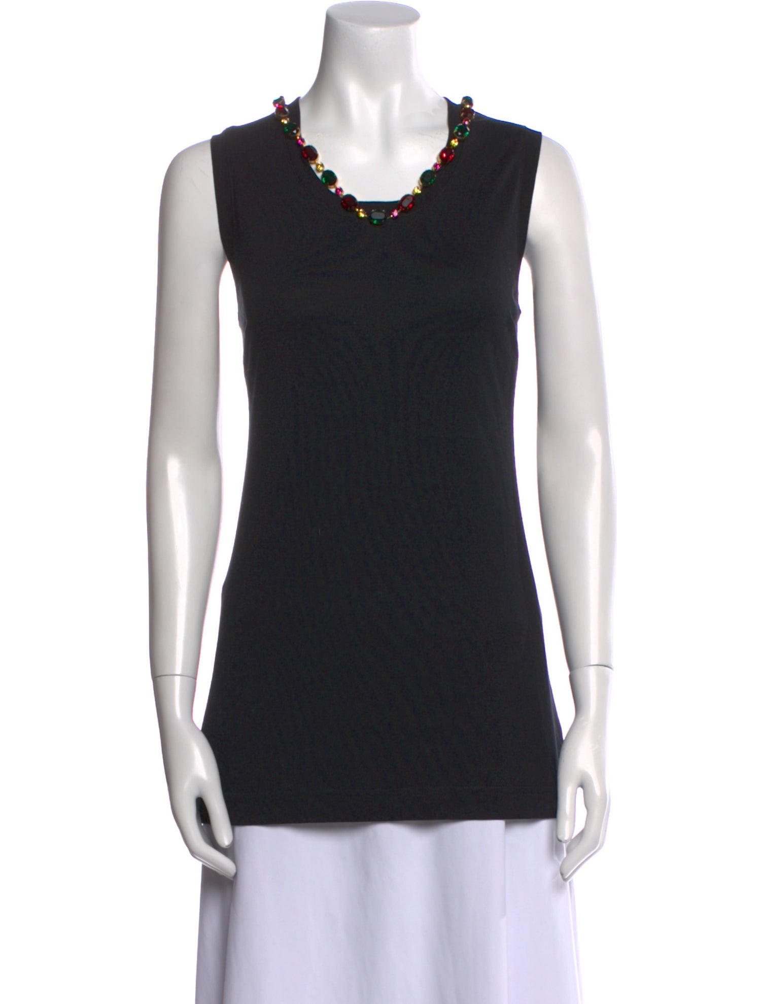 Dolce & Gabbana Scoop Neck Sleeveless Top