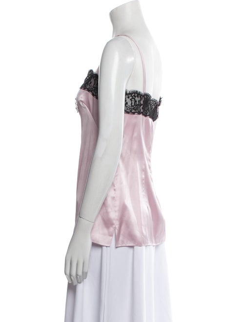 Dolce & Gabbana Silk Lace Trim Embellishment Pajamas