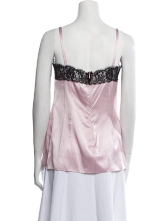 Dolce & Gabbana Silk Lace Trim Embellishment Pajamas