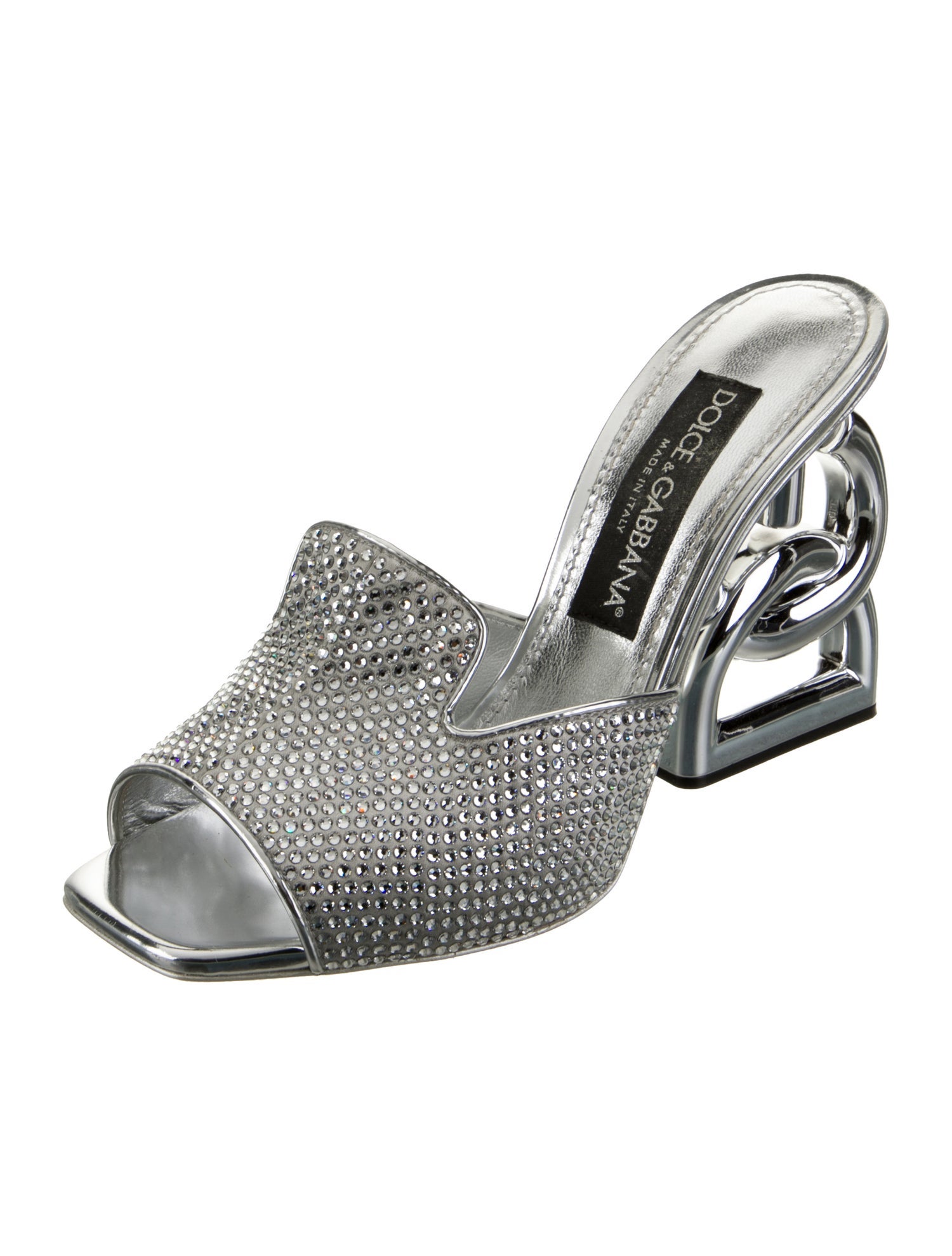 Dolce & Gabbana Crystal Crystal Embellishments Slides