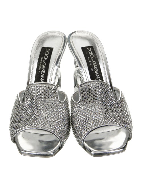 Dolce & Gabbana Crystal Crystal Embellishments Slides