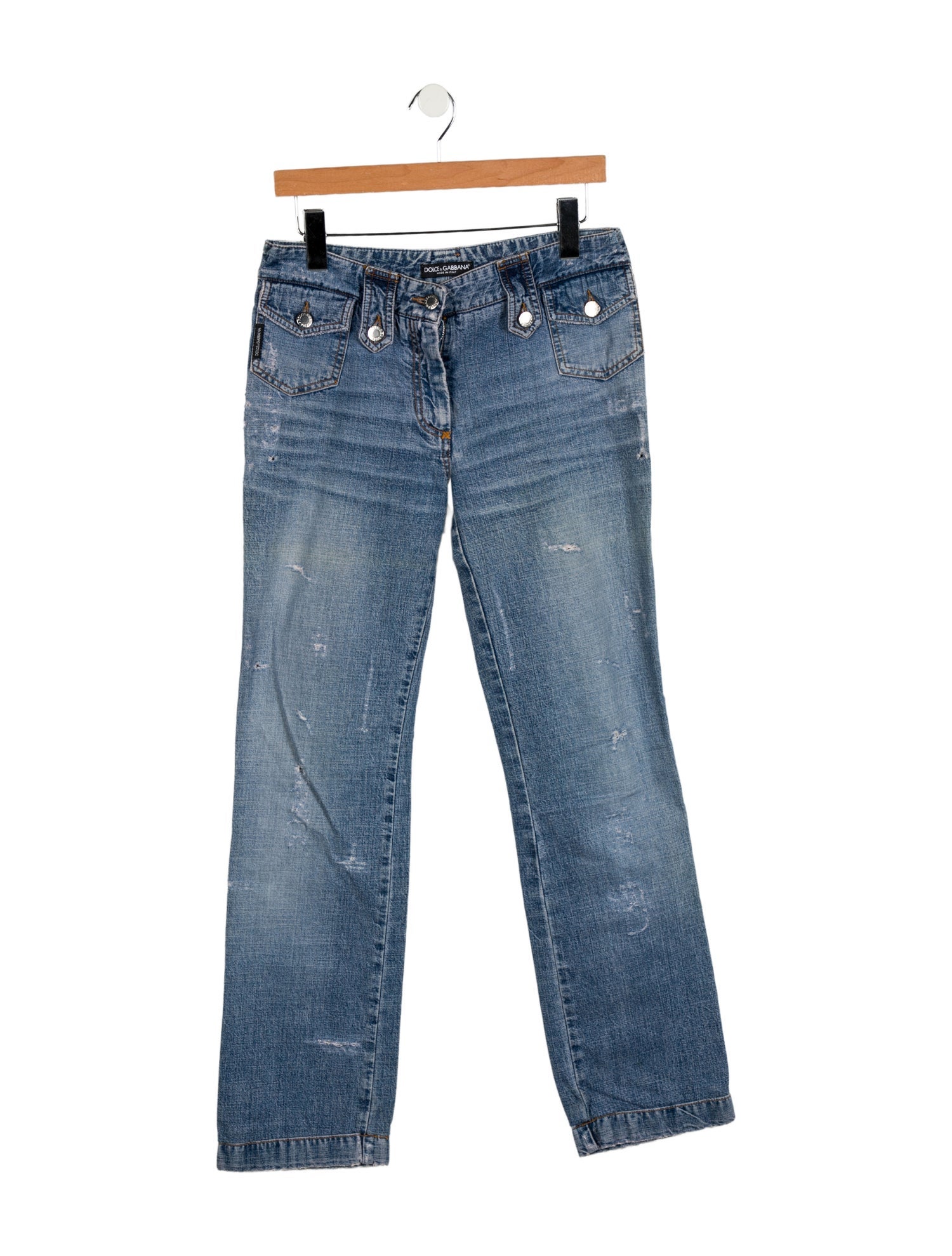 Dolce & Gabbana Mid-Rise Straight Leg Jeans