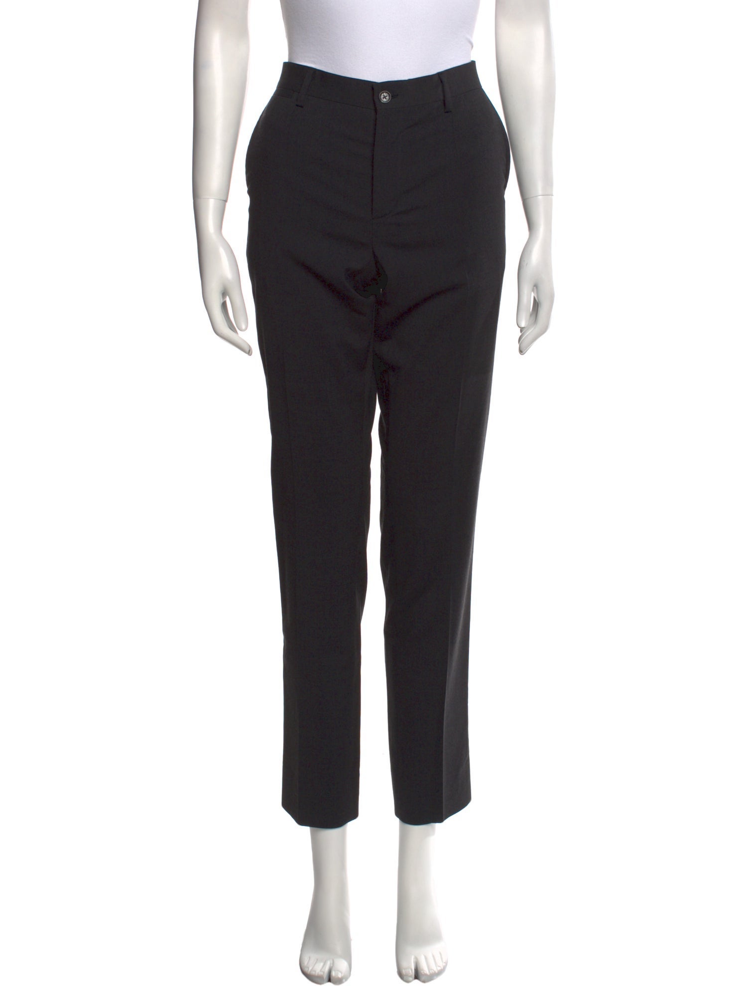 Dolce & Gabbana Virgin Wool Straight Leg Pants