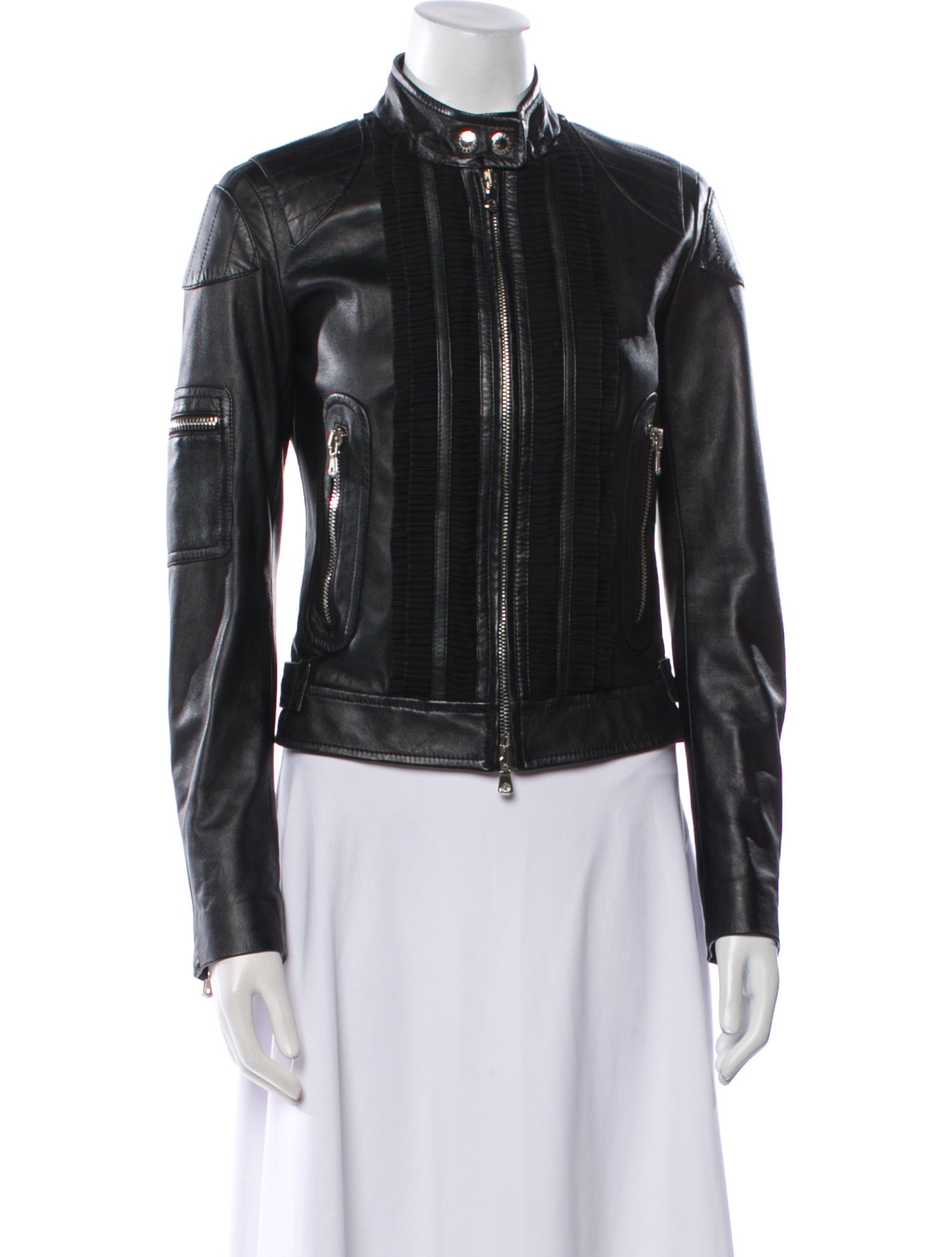Dolce & Gabbana Leather Biker Jacket
