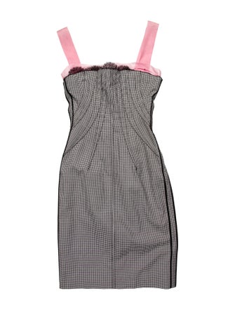 Dolce & Gabbana Houndstooth Print Mini Dress