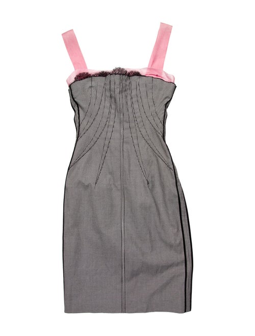 Dolce & Gabbana Houndstooth Print Mini Dress