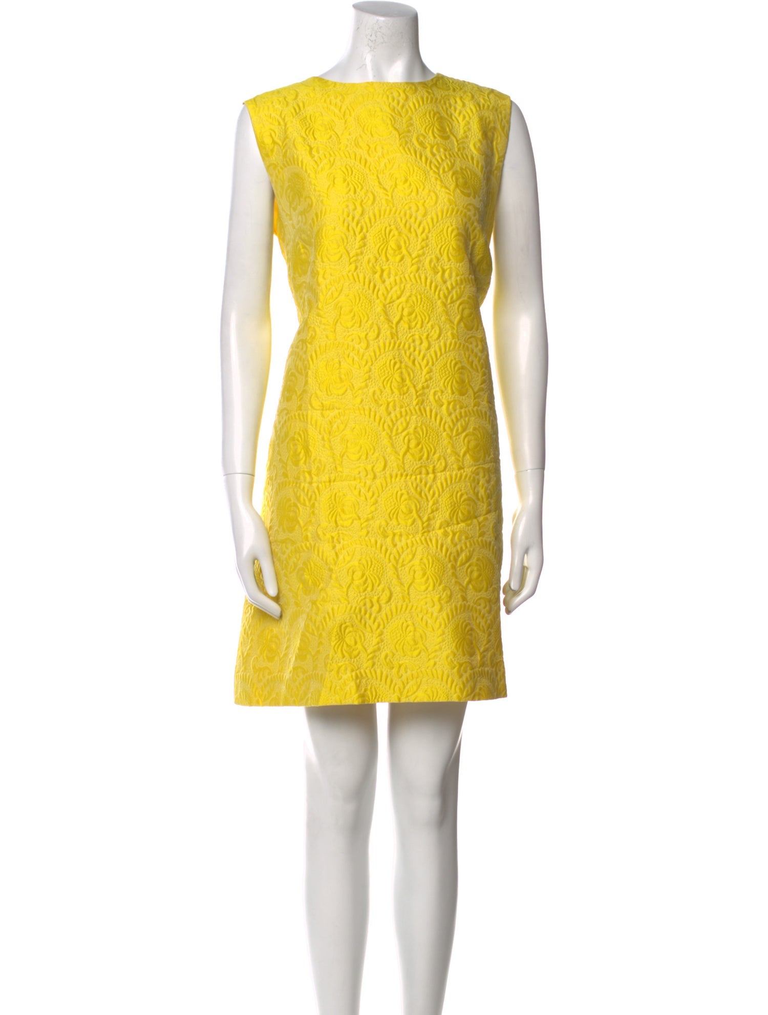 Dolce & Gabbana Bateau Neckline Mini Dress