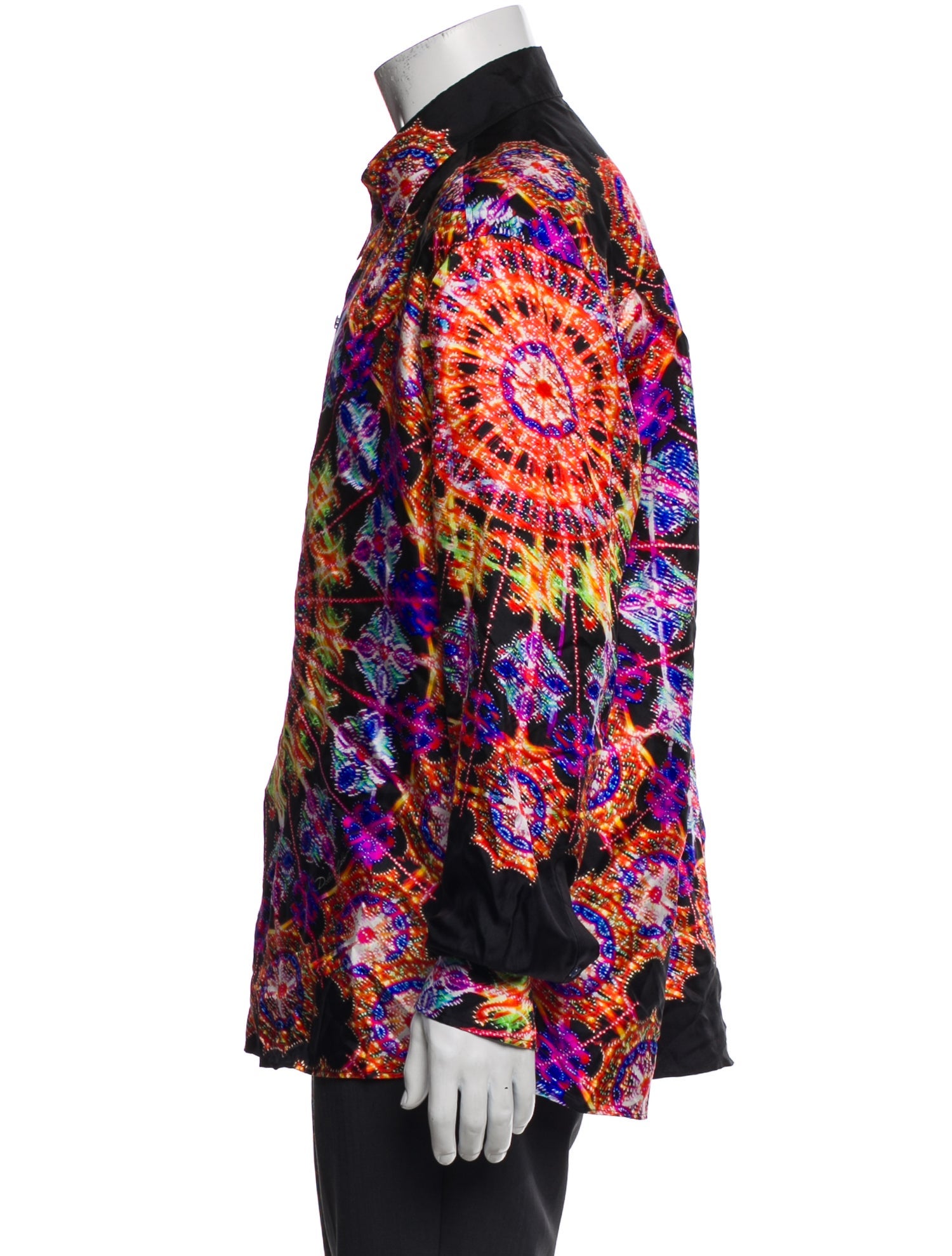 Dolce & Gabbana Silk Tie-Dye Print Shirt w/ Tags