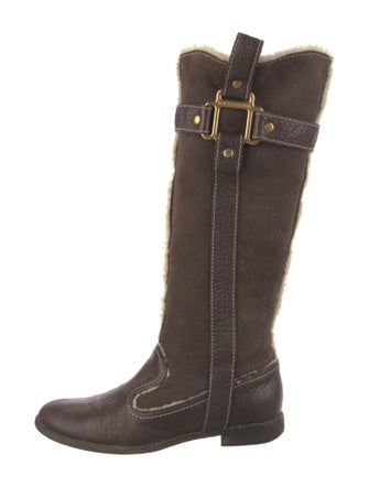 Dolce & Gabbana Suede Riding Boots