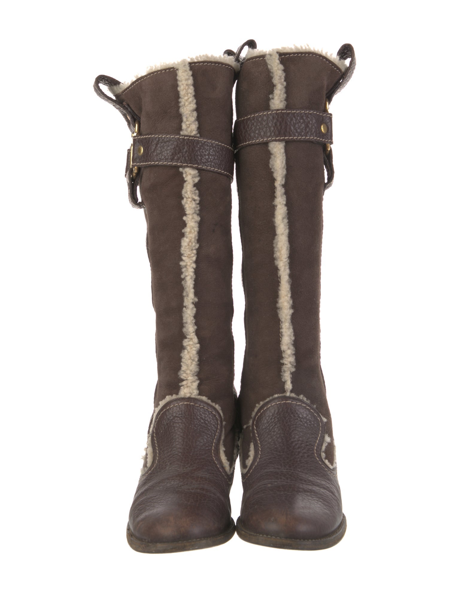 Dolce & Gabbana Suede Riding Boots