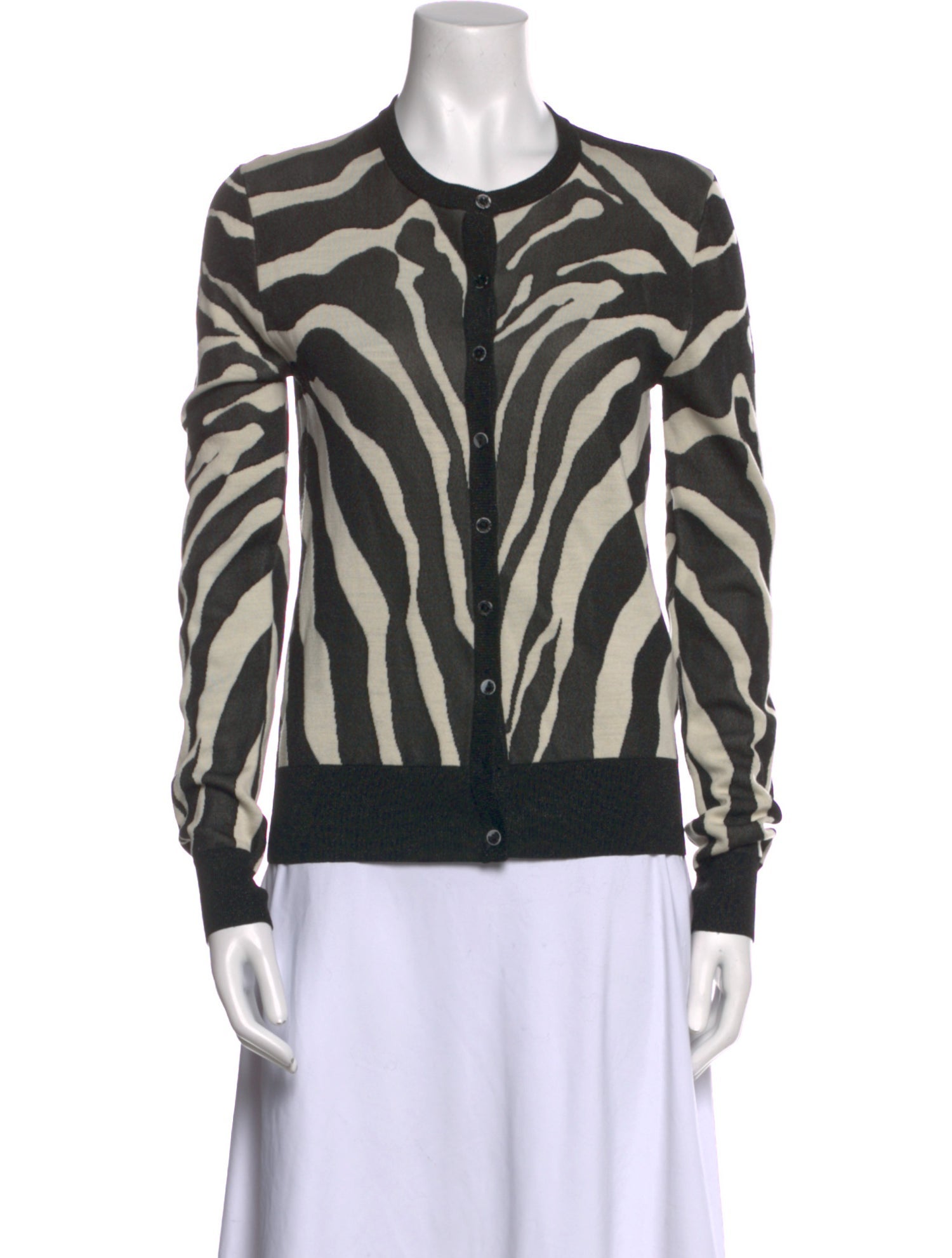 Dolce & Gabbana Virgin Wool Animal Print Sweater