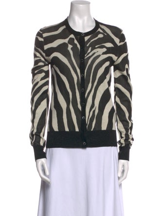 Dolce & Gabbana Virgin Wool Animal Print Sweater