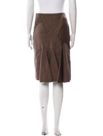 Dolce & Gabbana Virgin Wool Knee-Length Skirt