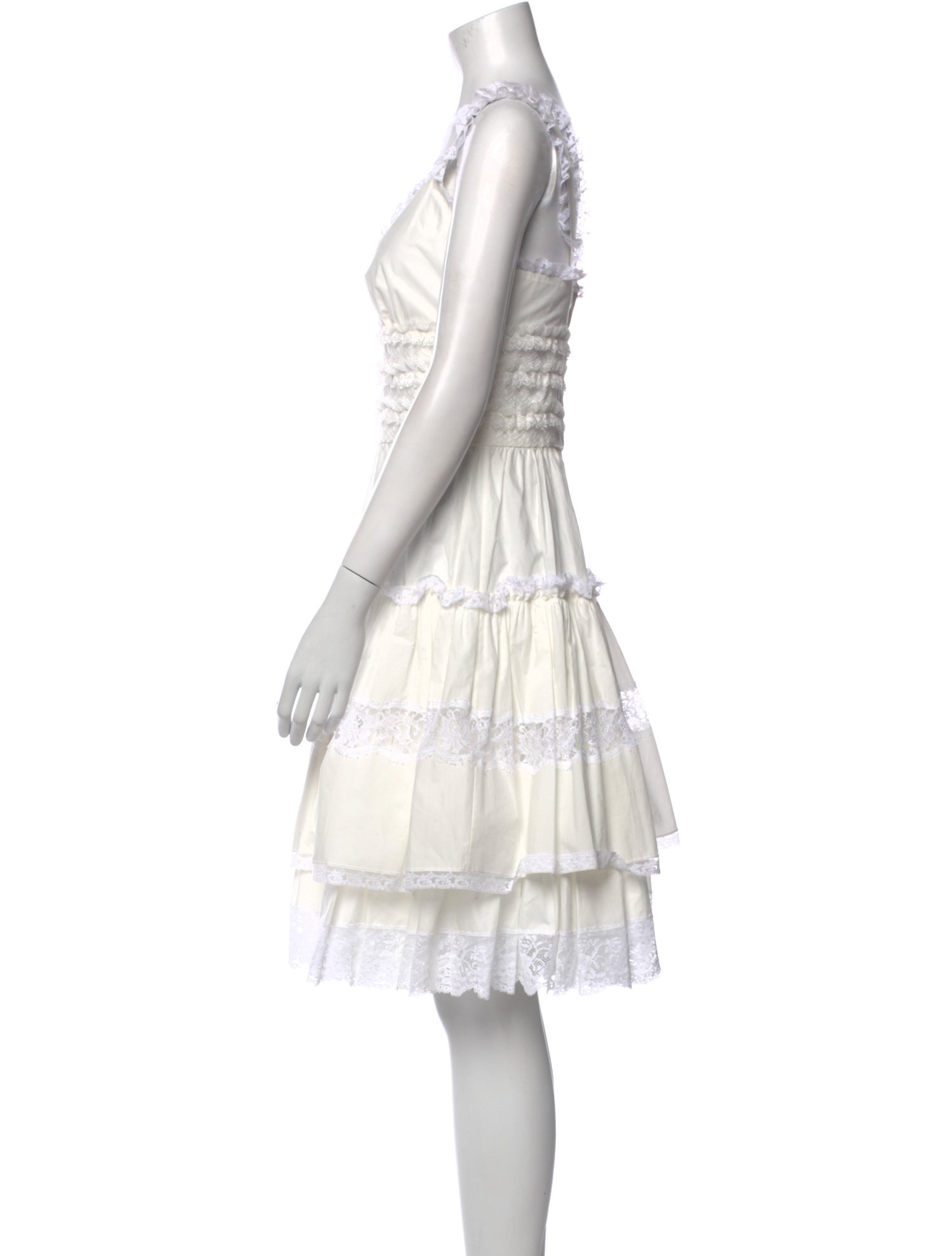 Dolce & Gabbana V-Neck Knee-Length Dress