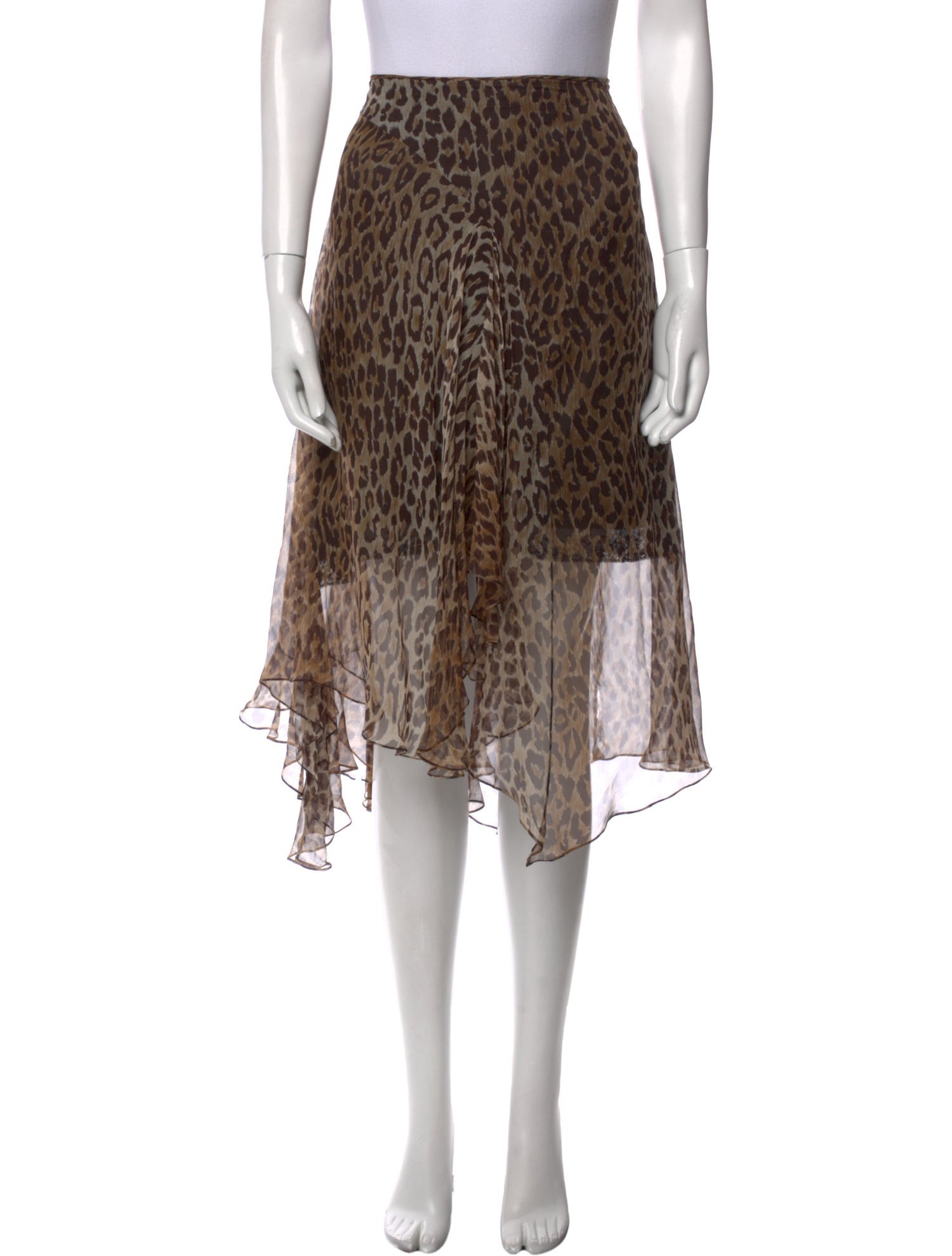 Dolce & Gabbana Silk Knee-Length Skirt