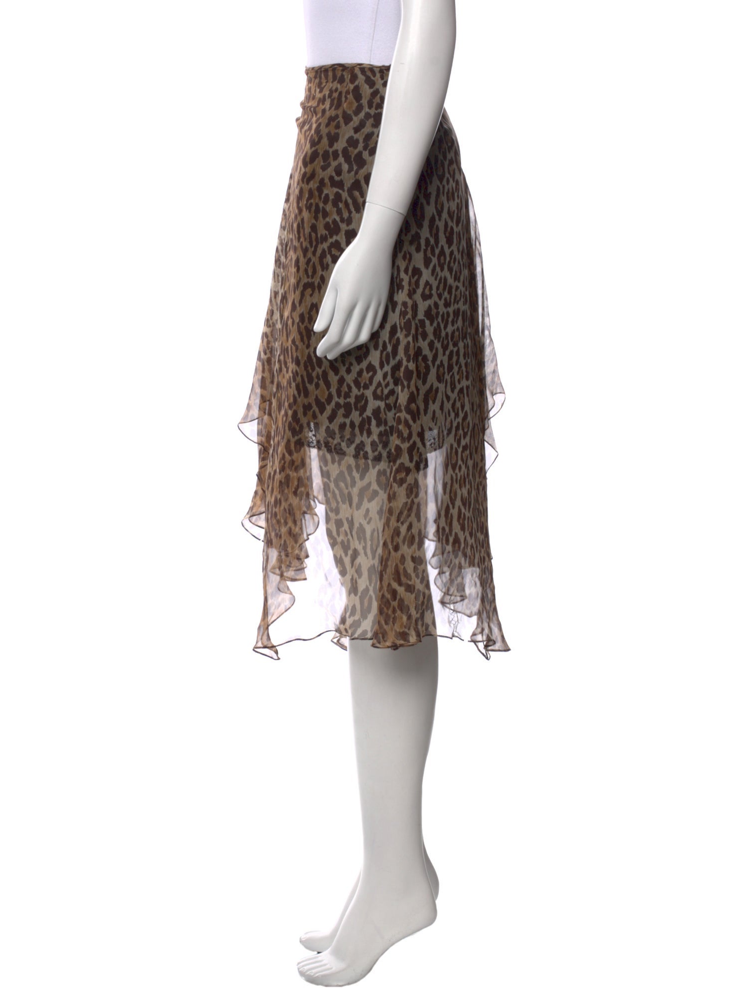 Dolce & Gabbana Silk Knee-Length Skirt