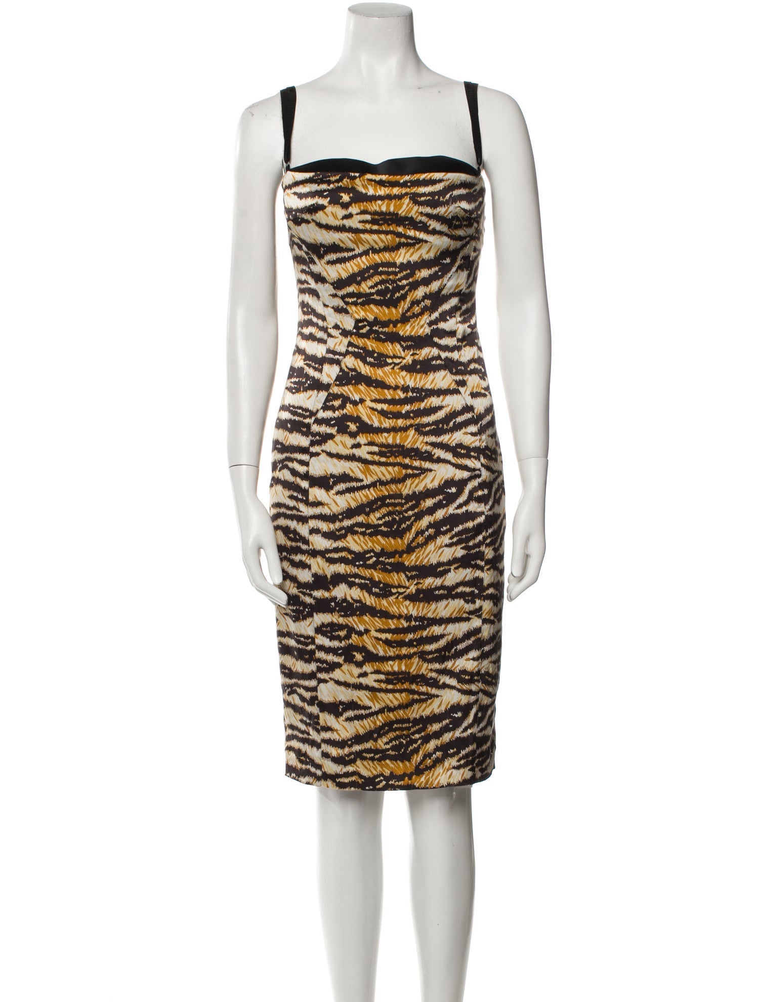 Dolce & Gabbana Silk Knee-Length Dress