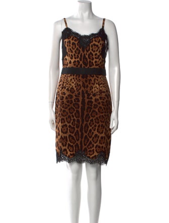 Dolce & Gabbana Silk Knee-Length Dress