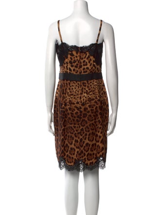 Dolce & Gabbana Silk Knee-Length Dress