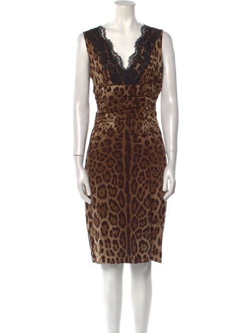 Dolce & Gabbana Silk Midi Length Dress