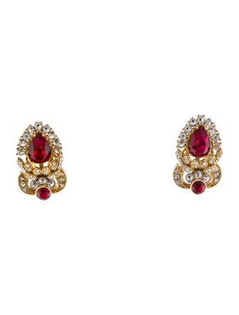 Dolce & Gabbana Crystal Stud Earrings