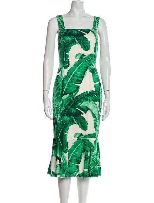 Dolce & Gabbana Silk Midi Length Dress