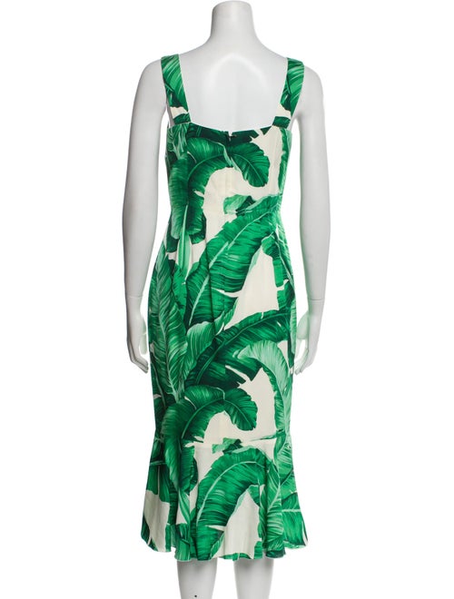 Dolce & Gabbana Silk Midi Length Dress