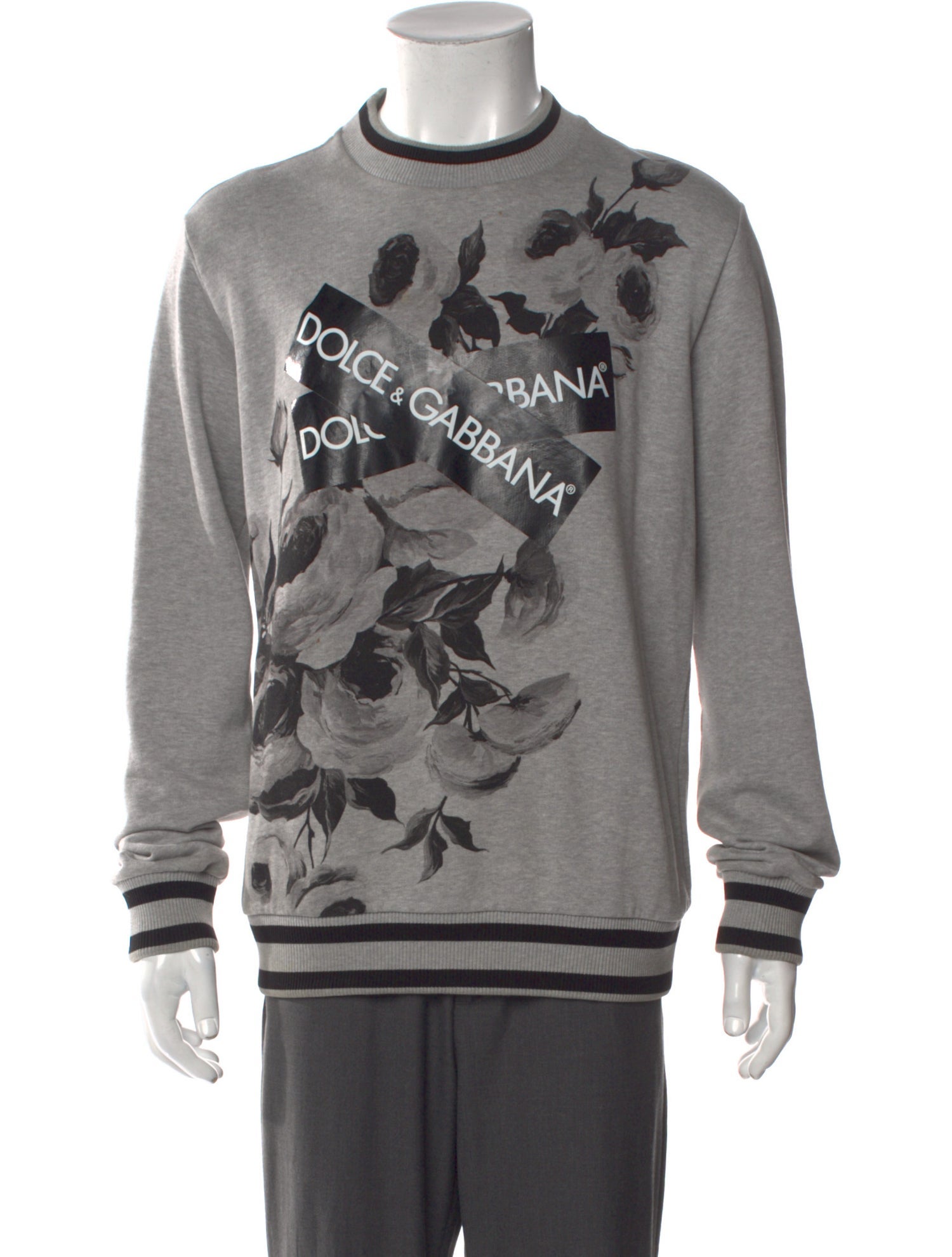 Dolce & Gabbana Graphic Print Crew Neck Sweatshirt